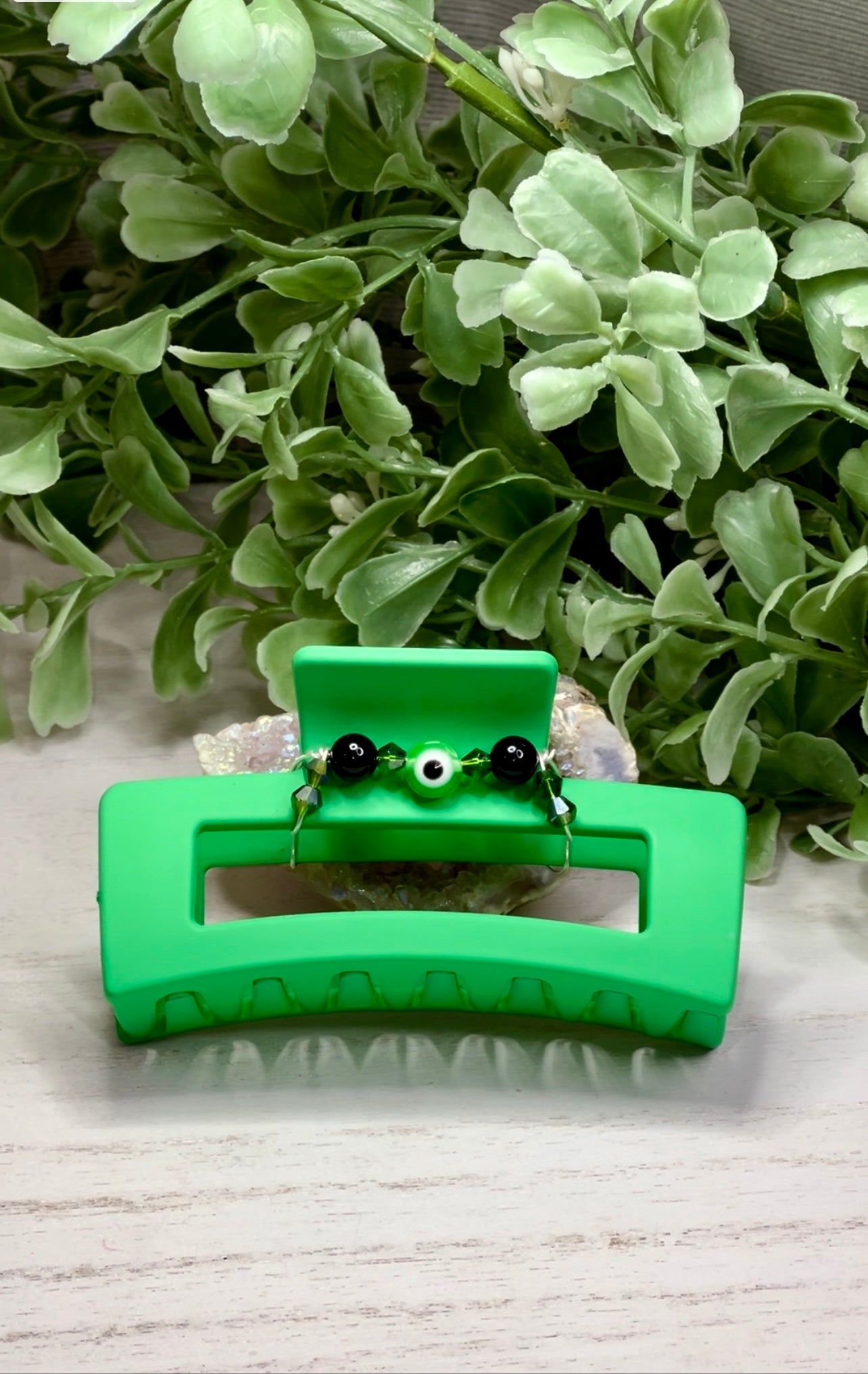 Green Hair Clip