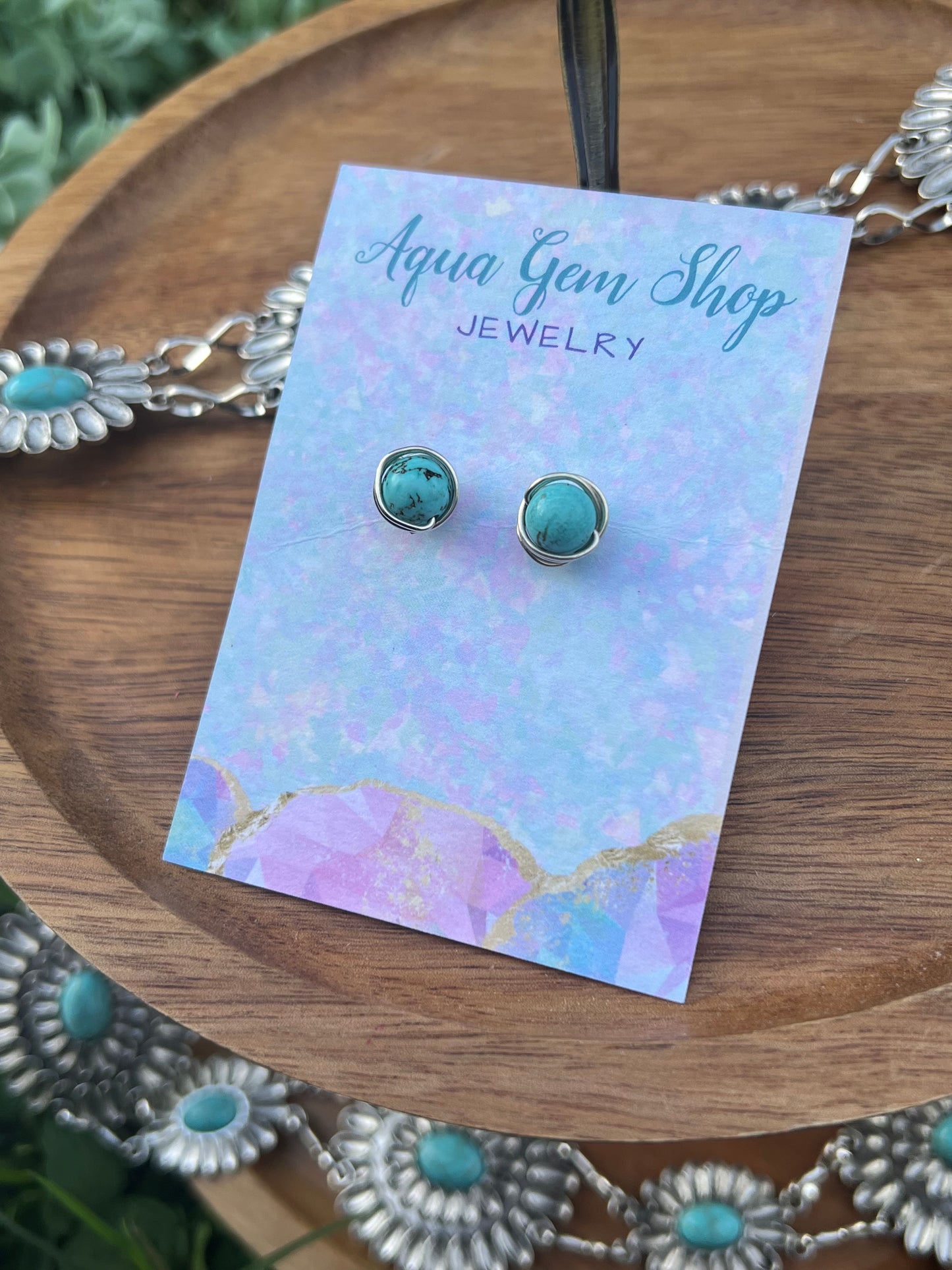 Turquoise Stud Earrings