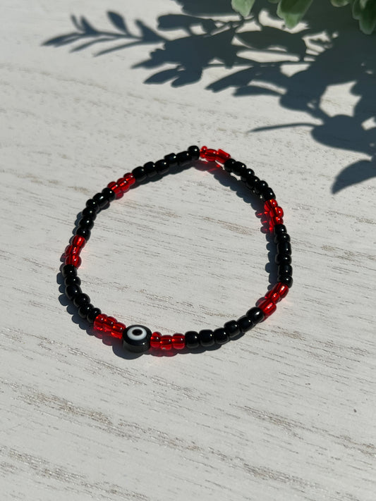 Mix Black Red Bead