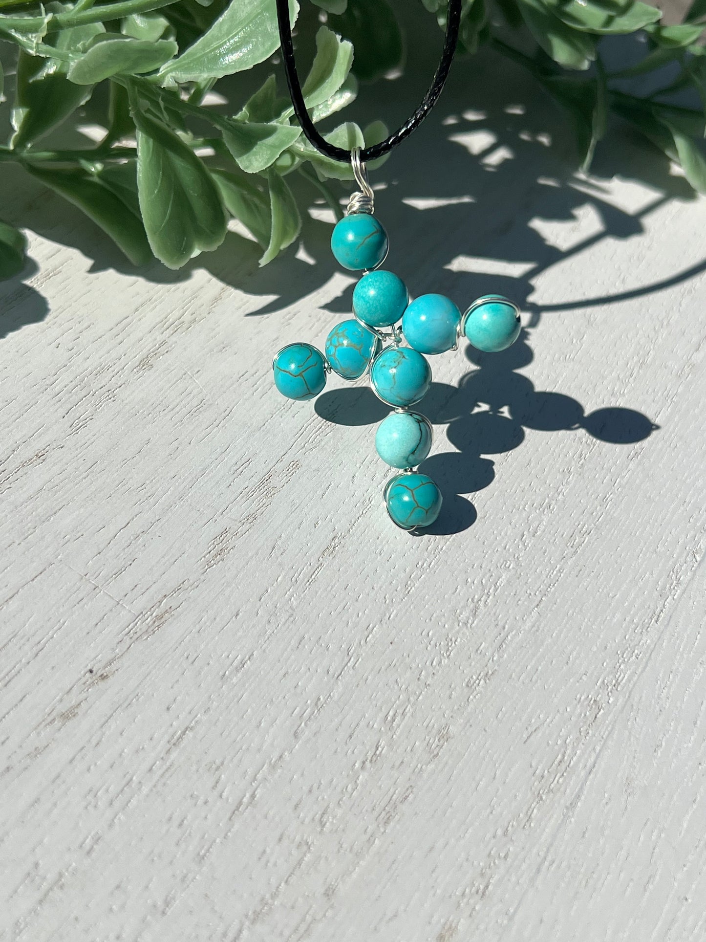 Turquoise Cross Medium