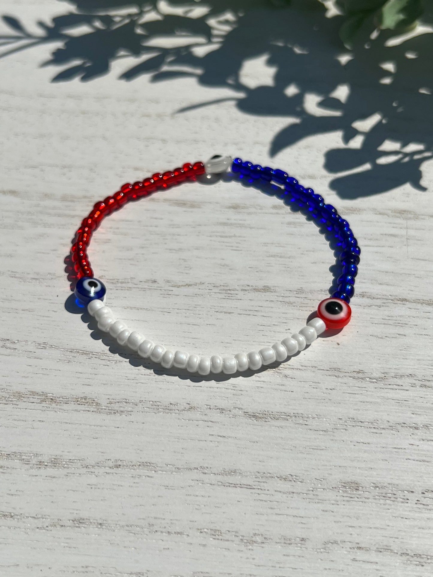 Red White & Blue  Bead